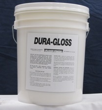 white bucket, white label - DURA GLOSS